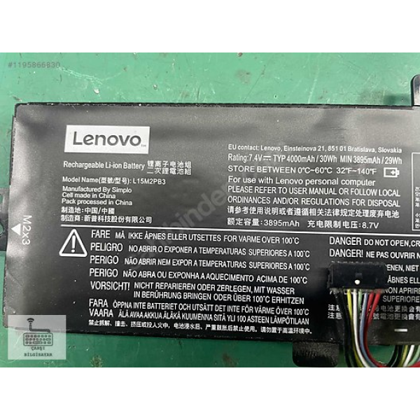 Lenovo IdeaPad 310 Serisi Laptop Bataryası L15M2PB3