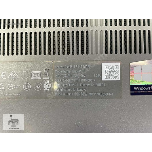 Lenovo S145 V15 82C7 81N3 Alt Kasa