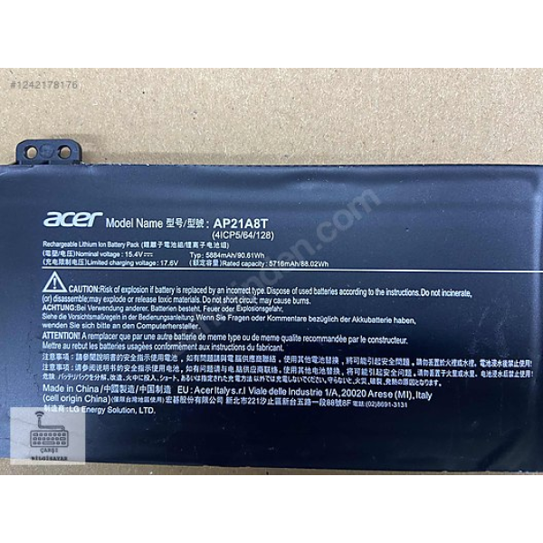 AP21A8T AP21A7T ORİJİNAL ÇIKMA BATARYA