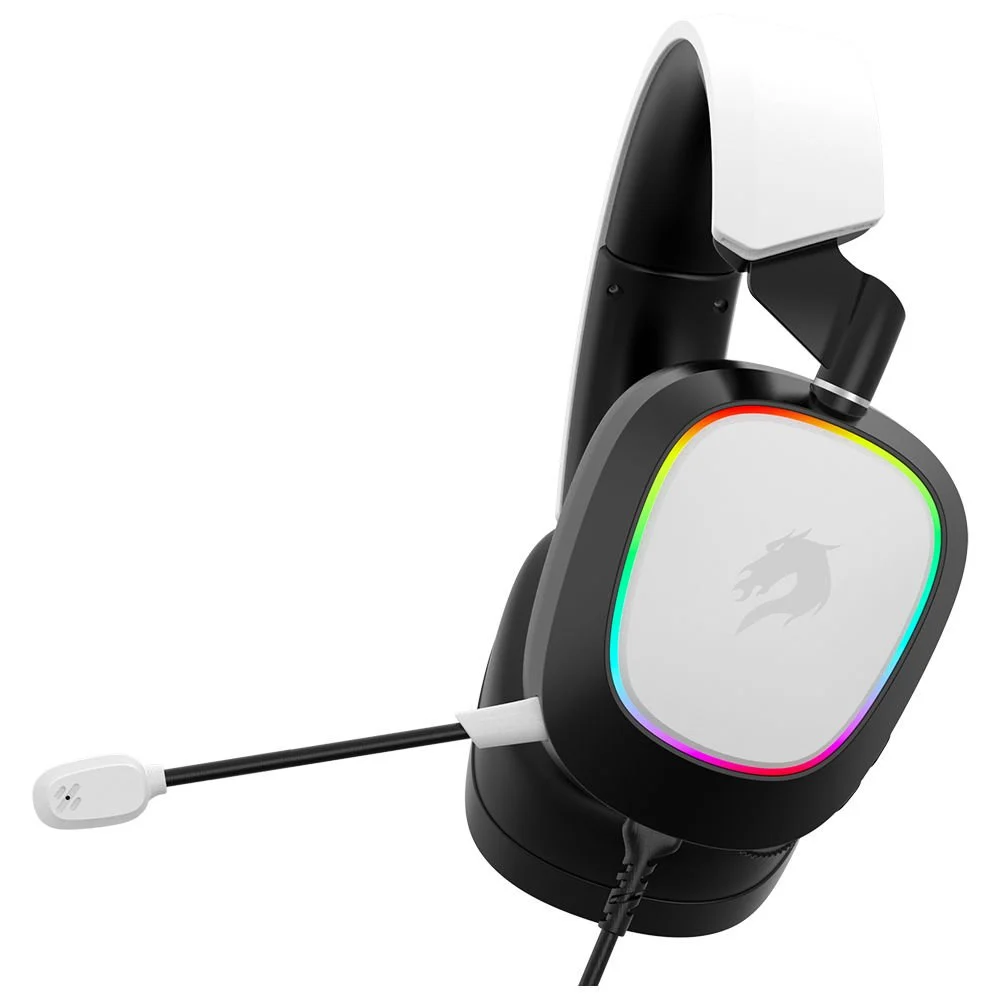 gb-h23w-01 GameBooster H23W Nemesis RGB USB 7.1 Beyaz Profesyonel Oyuncu Kulaklığı